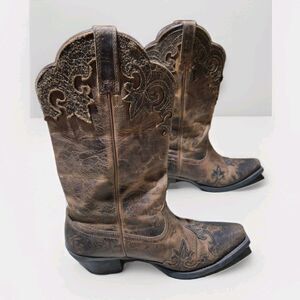 Ariat Womens Embroidered Distressed Snip Toe Boots 10014133 Country Size 7.5 B
